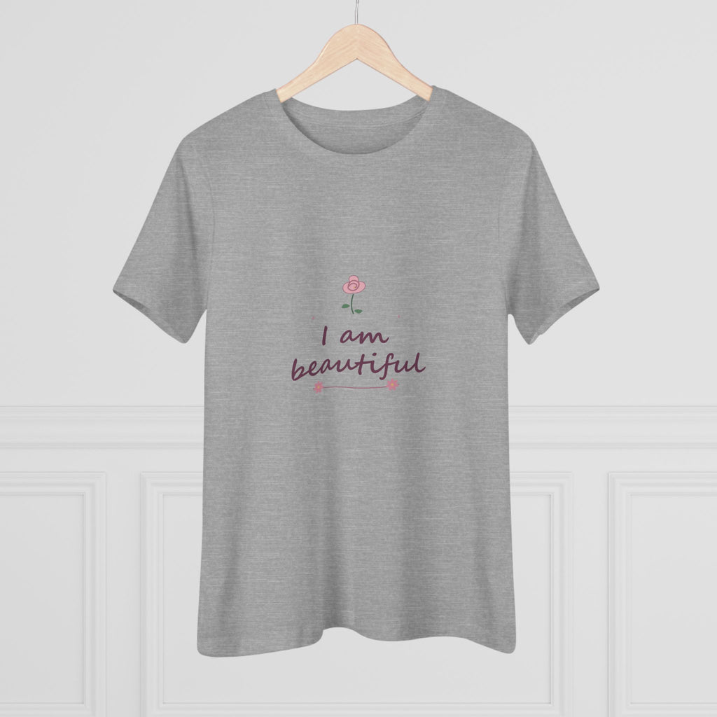 I am beautiful | Women’s floral tee
