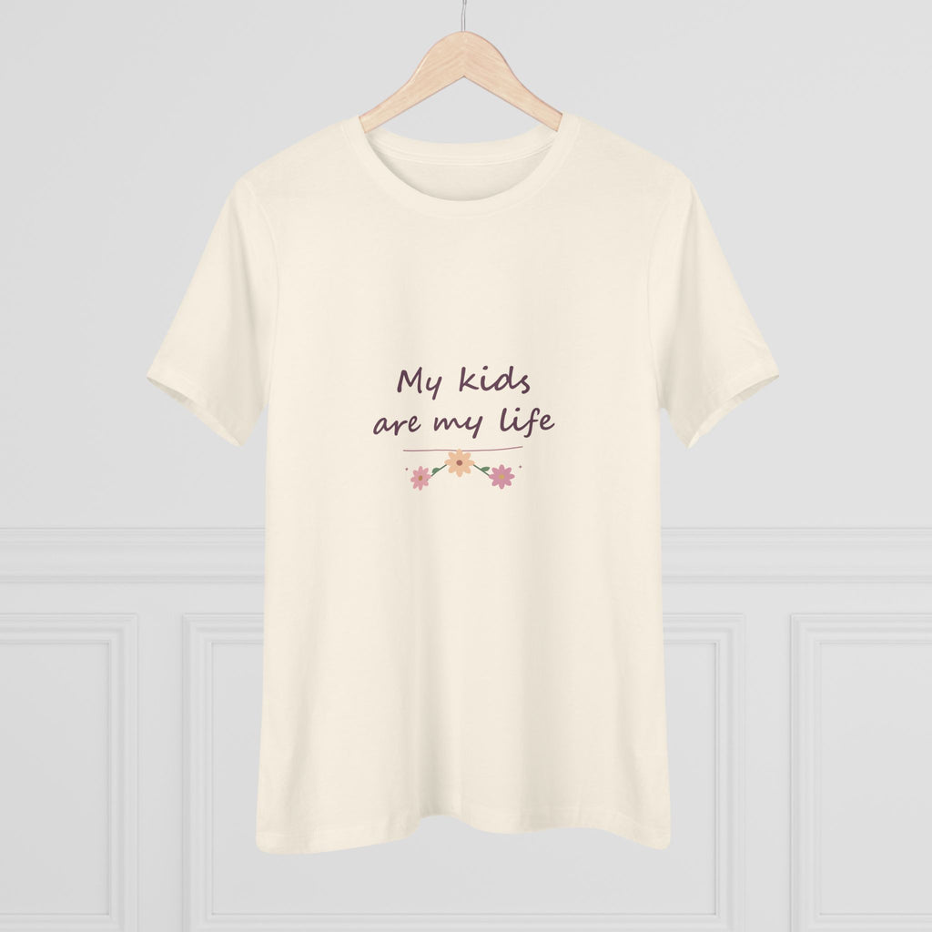 My kids are my life | Women’s floral tee
