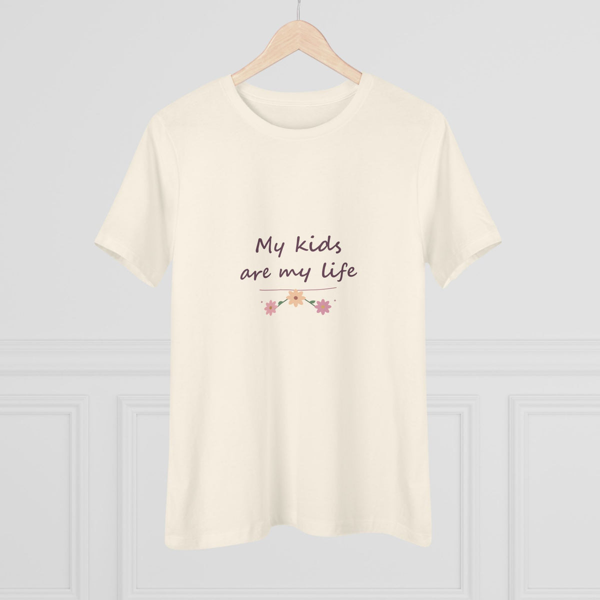 My kids are my life | Women’s floral tee