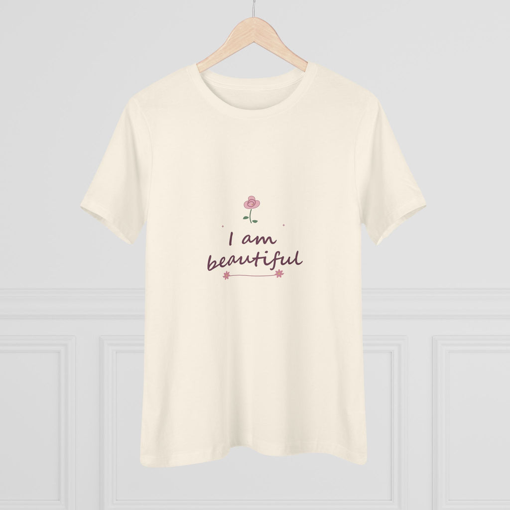 I am beautiful | Women’s floral tee