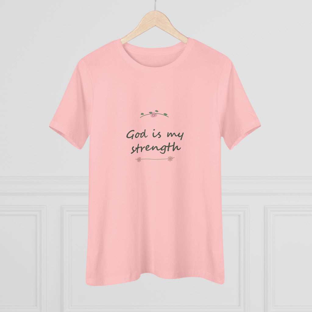 God is my strength | Women’s floral tee