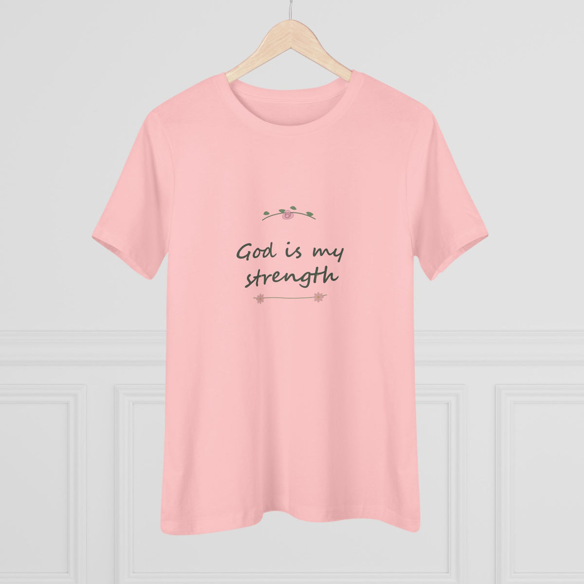God is my strength | Women’s floral tee