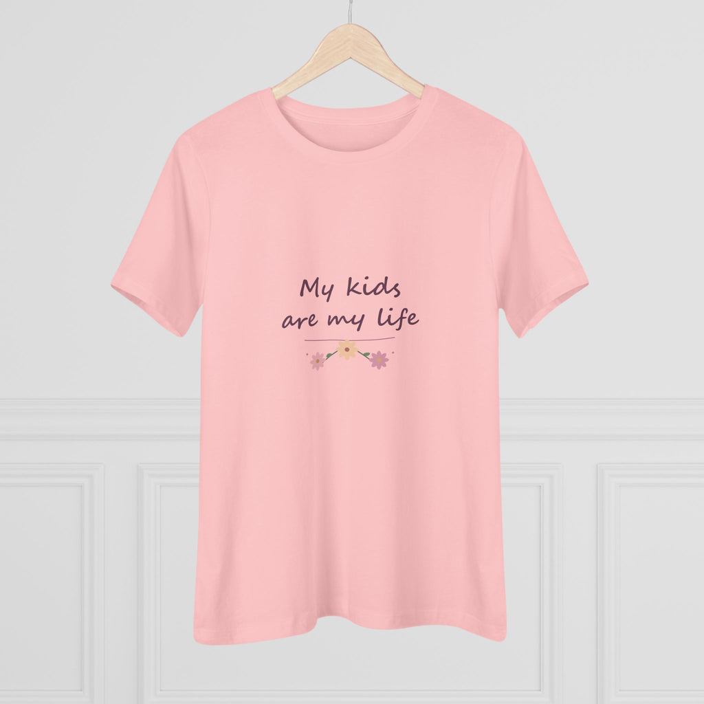 My kids are my life | Women’s floral tee