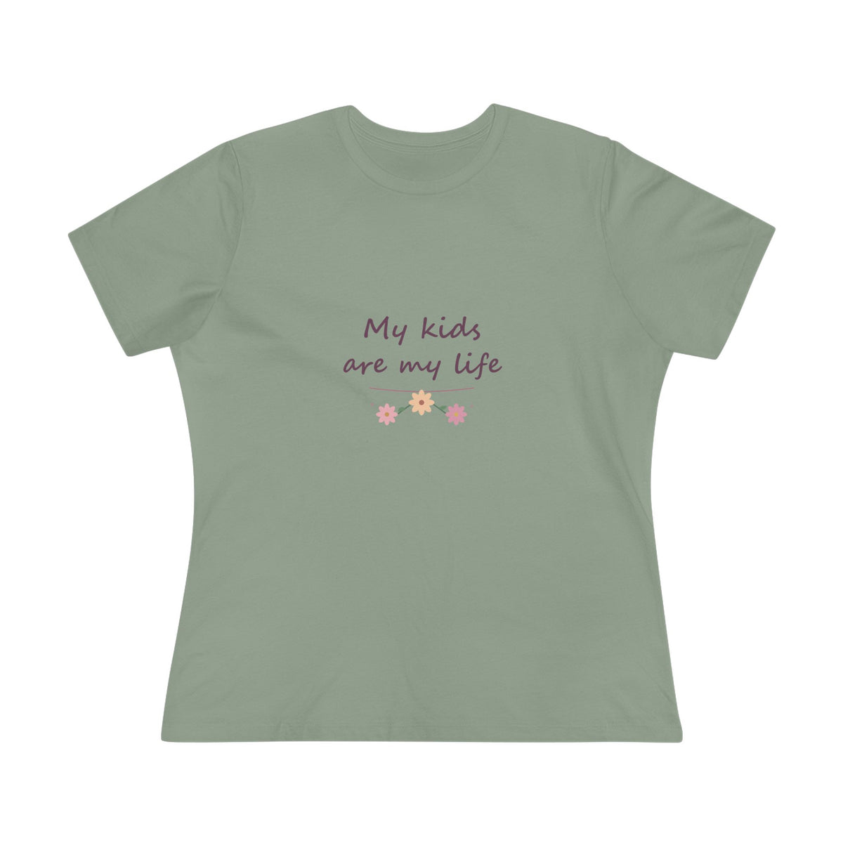 My kids are my life | Women’s floral tee