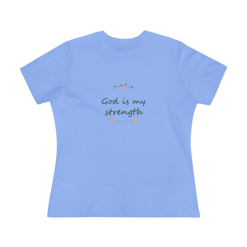 God is my strength | Women’s floral tee