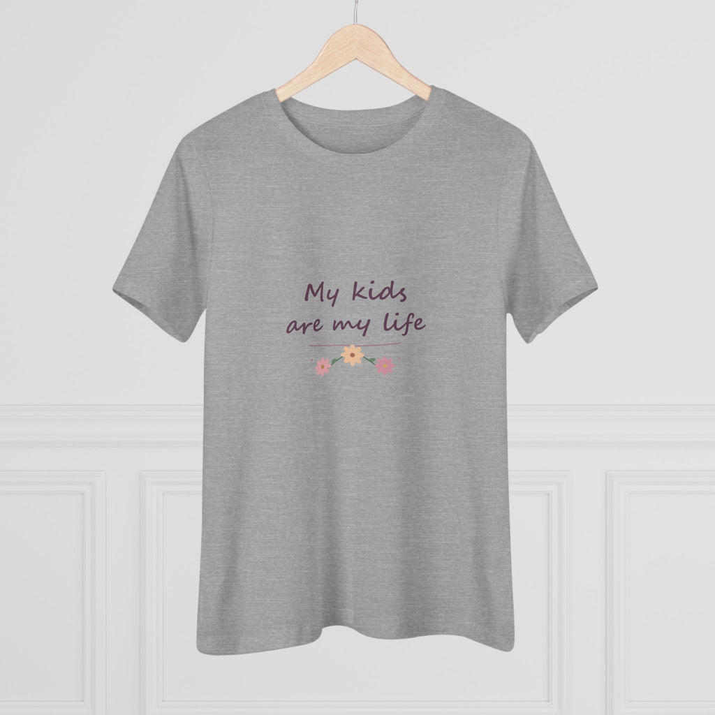 My kids are my life | Women’s floral tee
