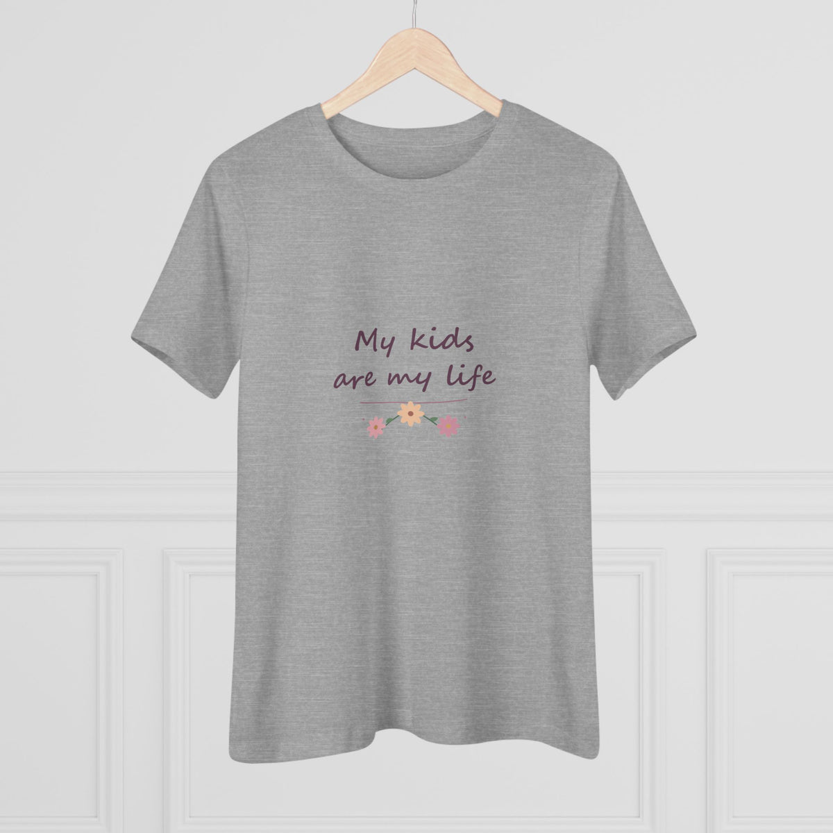 My kids are my life | Women’s floral tee