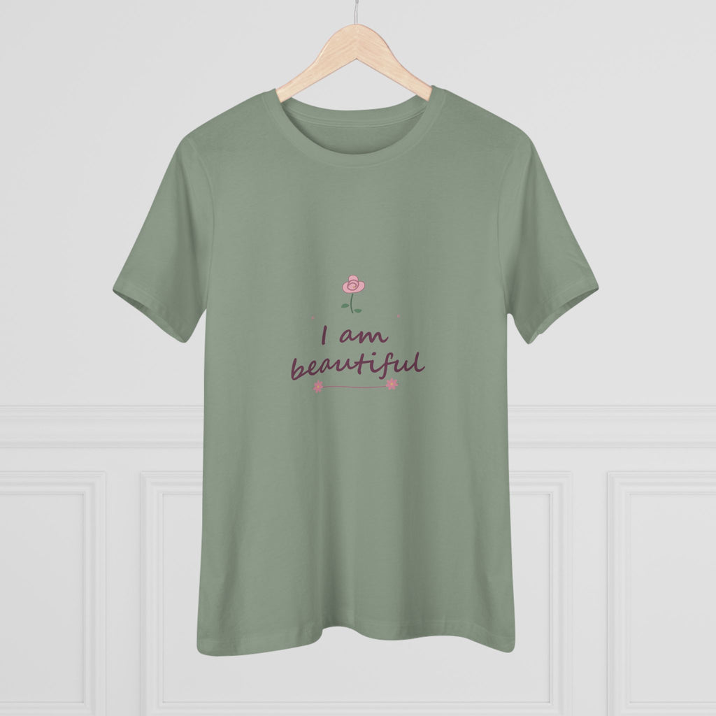 I am beautiful | Women’s floral tee