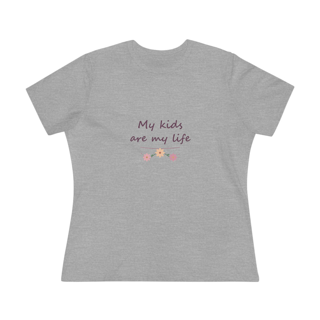 My kids are my life | Women’s floral tee