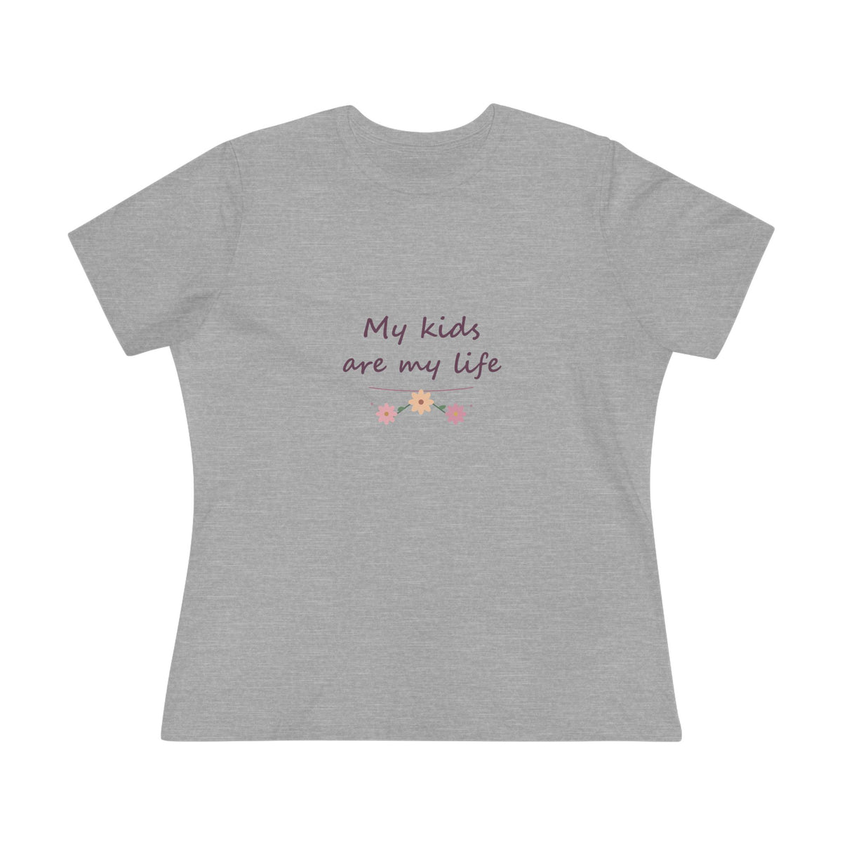 My kids are my life | Women’s floral tee