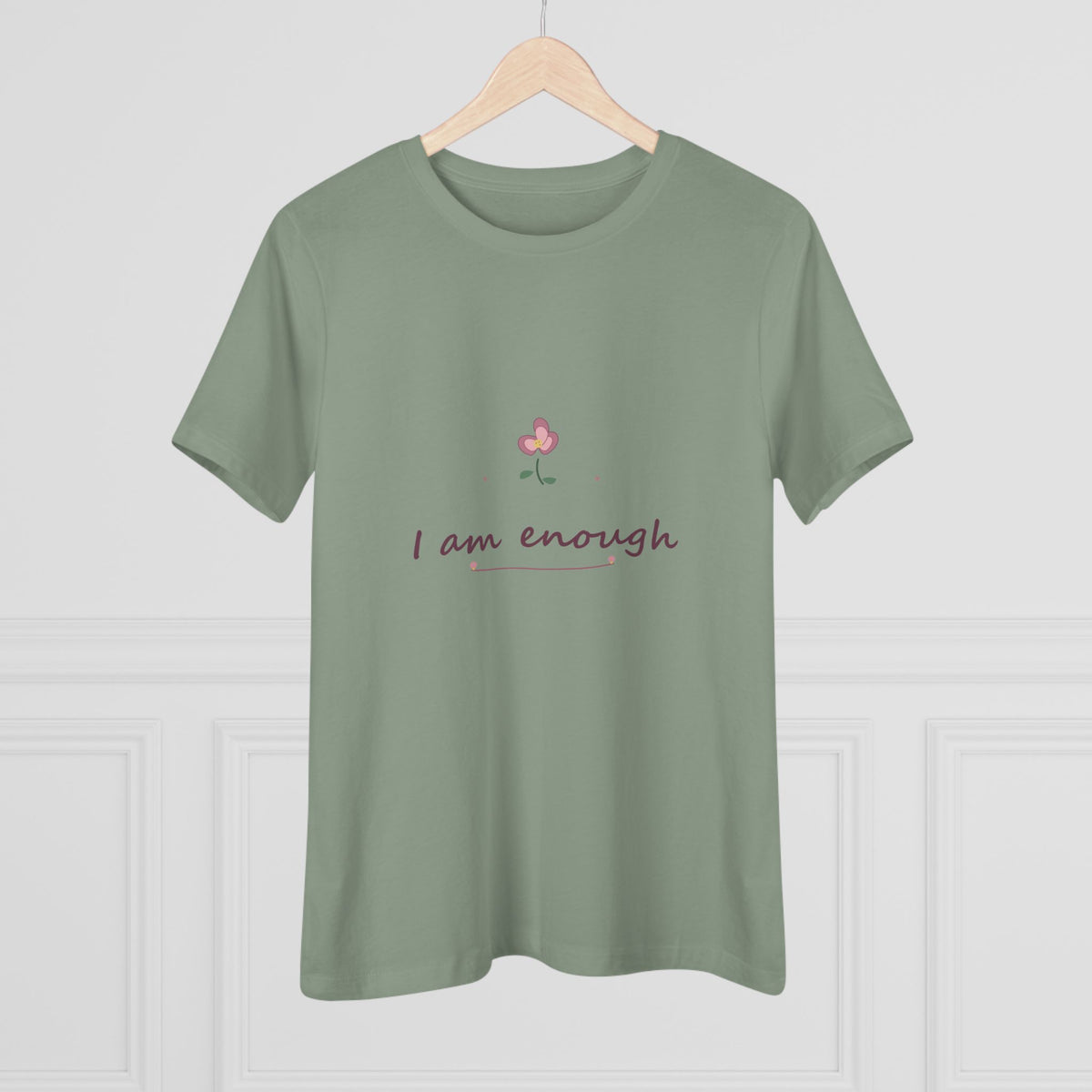 I am enough | Women’s floral tee