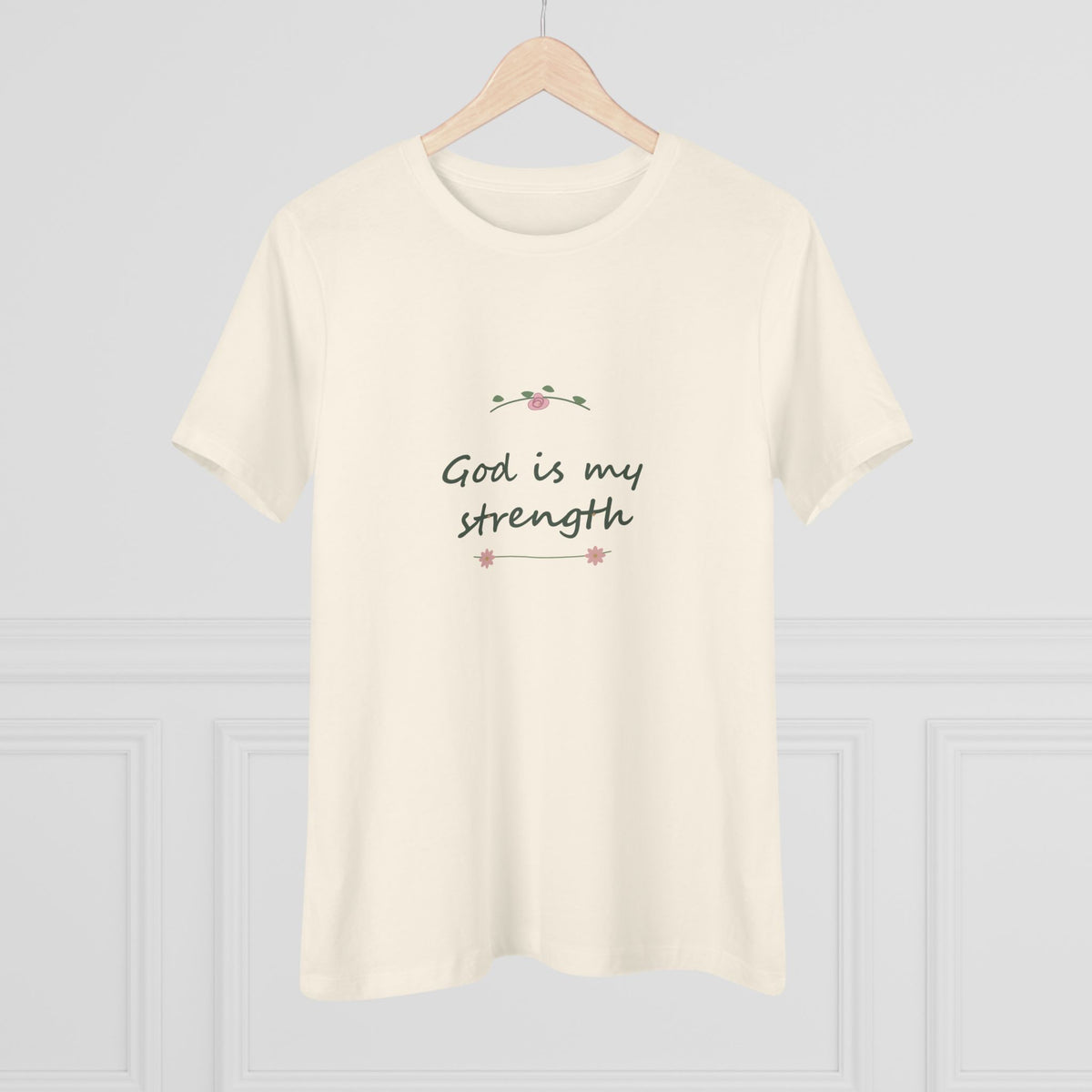 God is my strength | Women’s floral tee