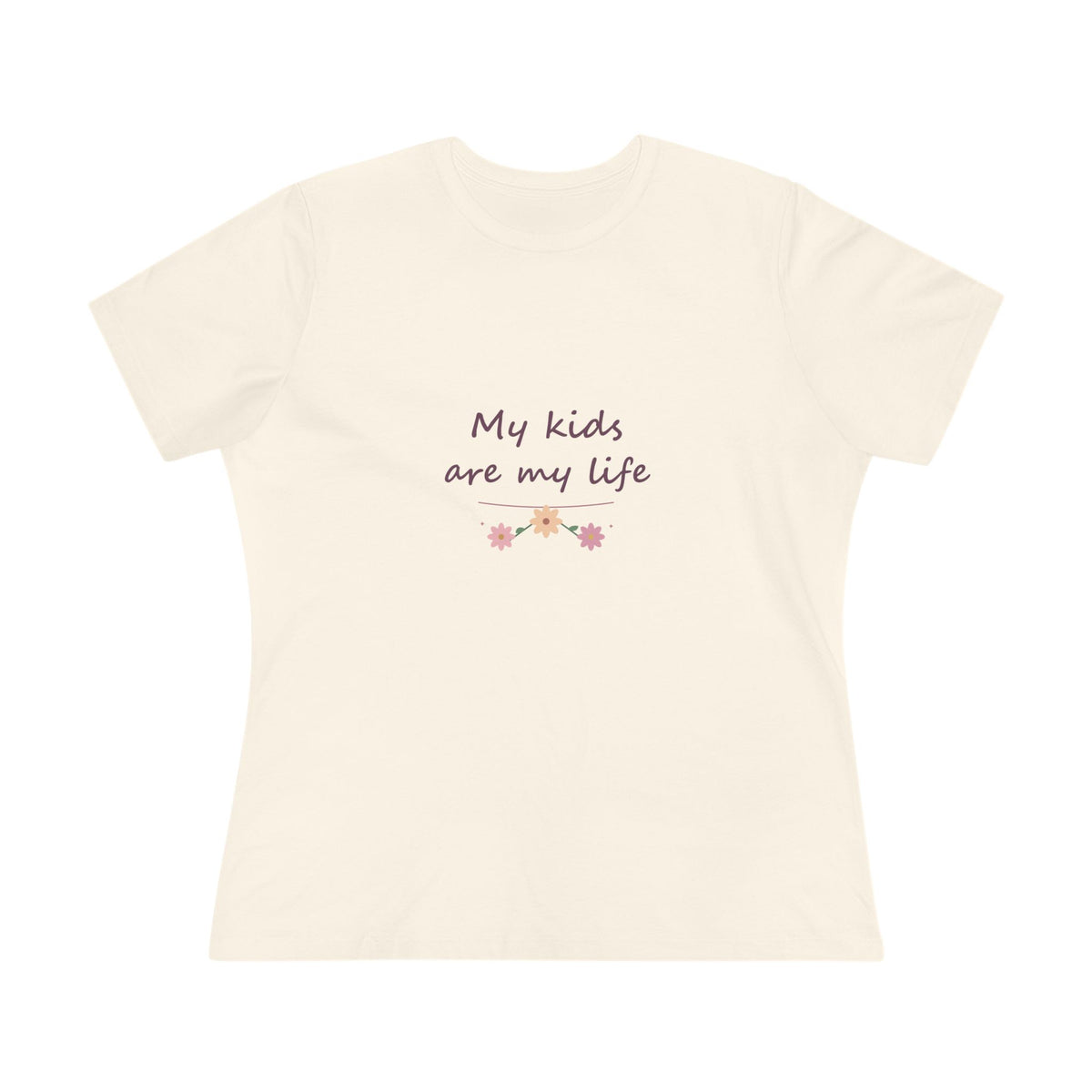 My kids are my life | Women’s floral tee