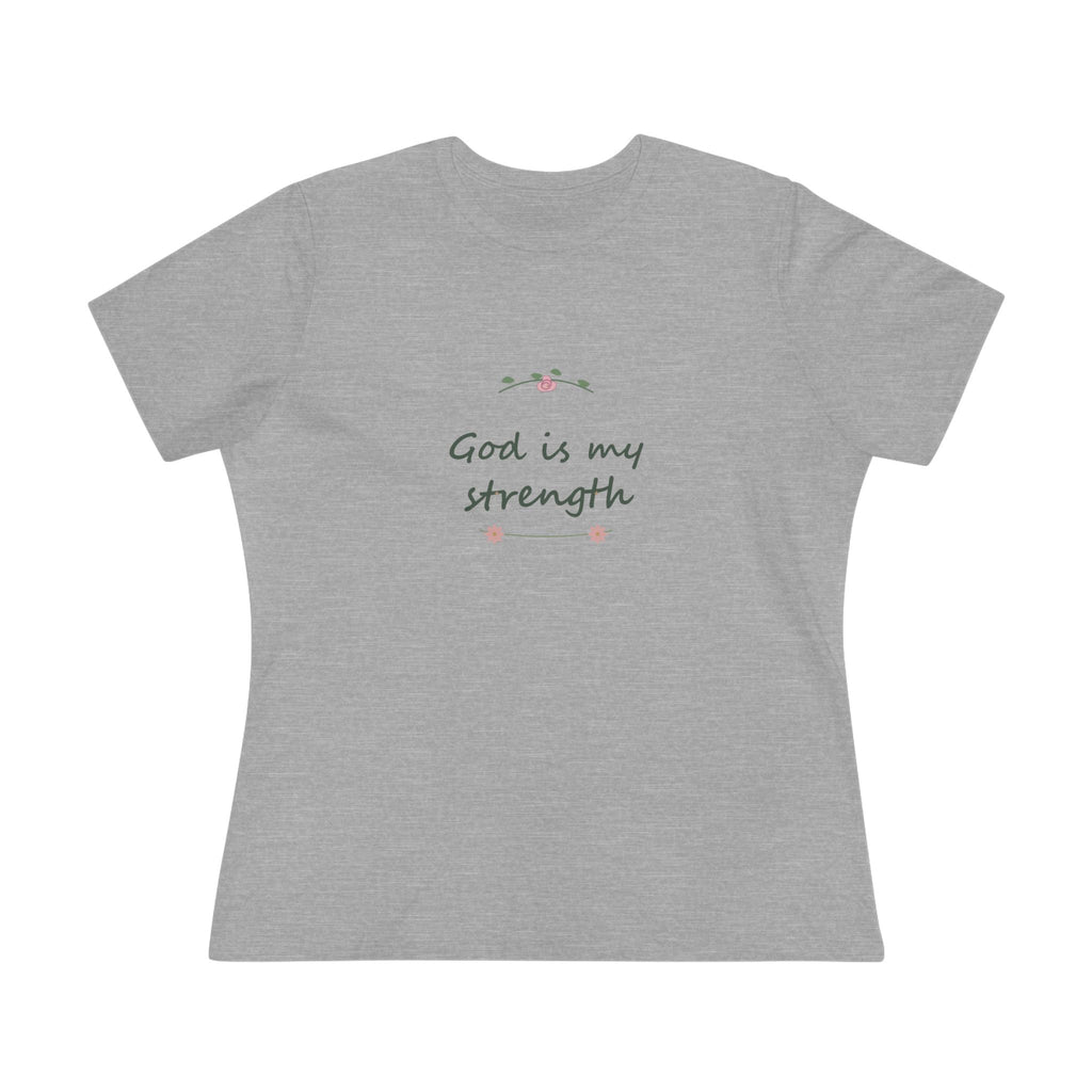 God is my strength | Women’s floral tee