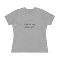 God is my strength | Women’s floral tee
